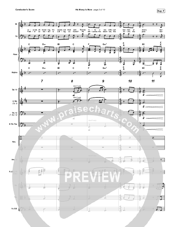 His Mercy Is More Conductor's Score (Matt Papa / Matt Boswell / Keith & Kristyn Getty)