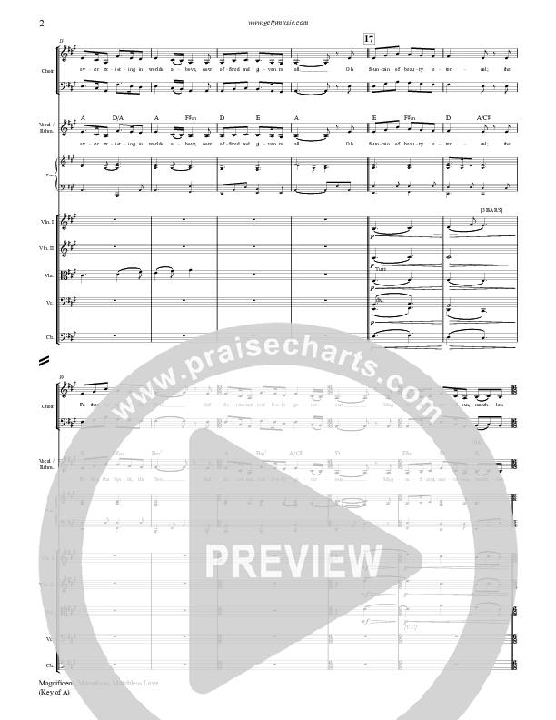 Magnificent Marvelous Matchless Love Orchestration (Keith & Kristyn Getty)