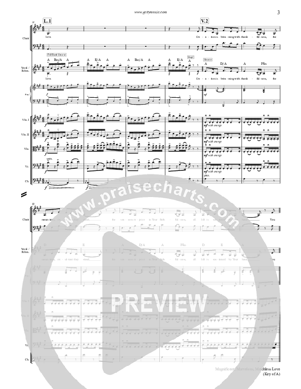 Magnificent Marvelous Matchless Love Orchestration (Keith & Kristyn Getty)