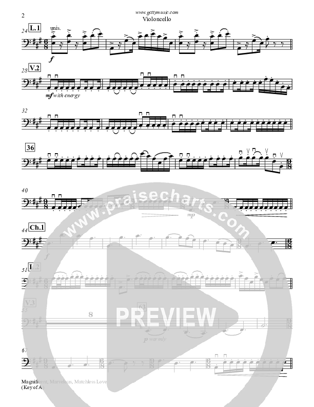 Magnificent Marvelous Matchless Love Violincello (Keith & Kristyn Getty)