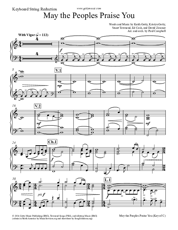 May The Peoples Praise You Synth Strings (Keith & Kristyn Getty)