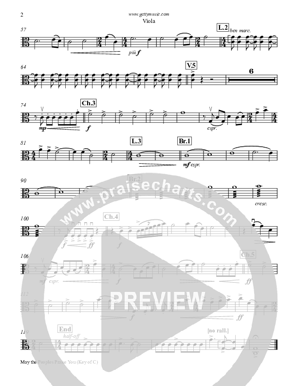 May The Peoples Praise You Viola (Keith & Kristyn Getty)