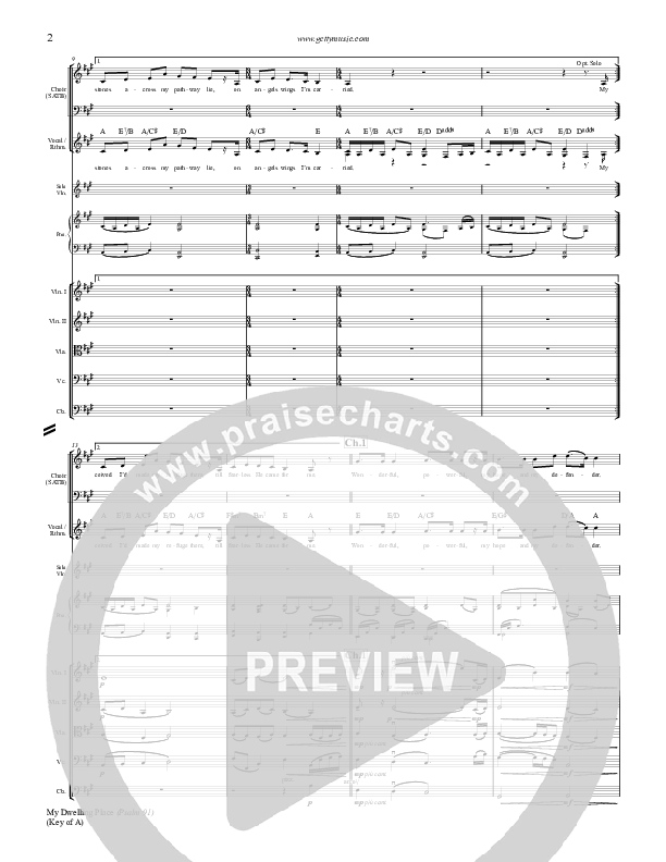 My Dwelling Place (Psalm 91) Conductor's Score (Phil Keaggy / Keith & Kristyn Getty)