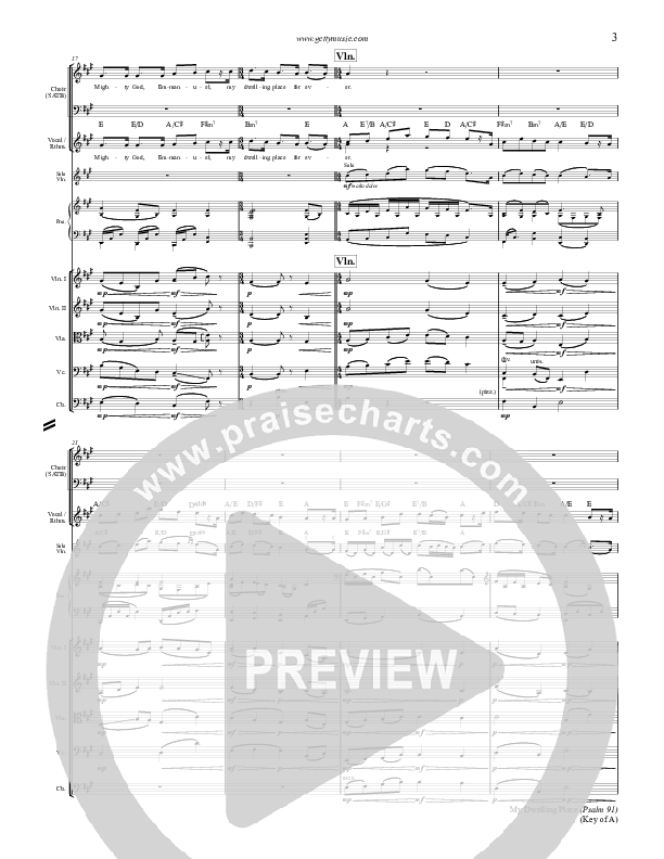 My Dwelling Place (Psalm 91) Conductor's Score (Phil Keaggy / Keith & Kristyn Getty)