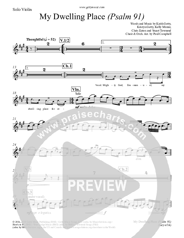 My Dwelling Place (Psalm 91) Violins (Phil Keaggy / Keith & Kristyn Getty)