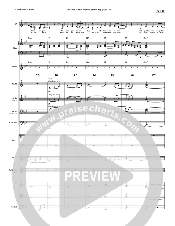 The Lord Is My Shepherd (Psalm 23) Conductor's Score (Keith & Kristyn Getty)