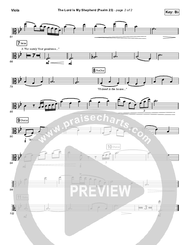 The Lord Is My Shepherd (Psalm 23) Viola (Keith & Kristyn Getty)