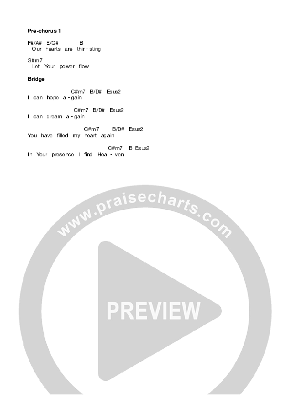 Heaven Is Here (Live) Chords & Lyrics (Equippers Worship)