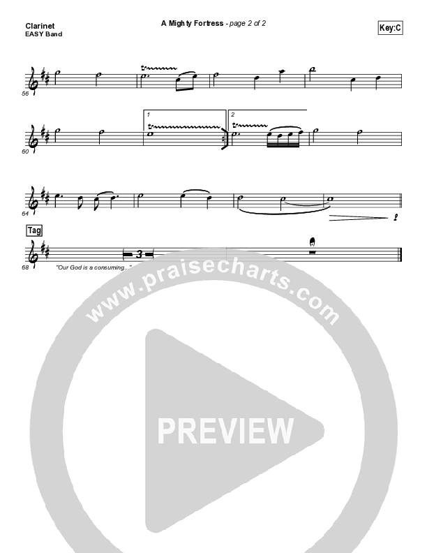 A Mighty Fortress Clarinet (Christy Nockels)