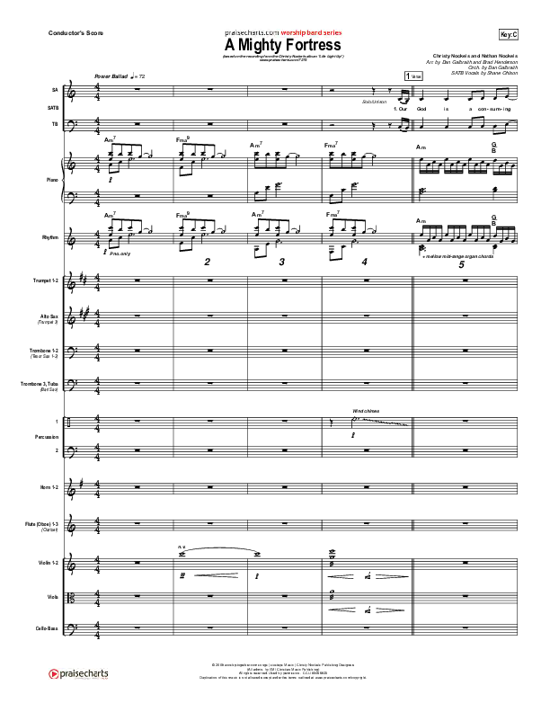 A Mighty Fortress Conductor's Score (Christy Nockels)