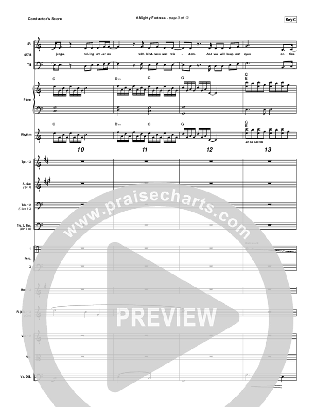 A Mighty Fortress Conductor's Score (Christy Nockels)