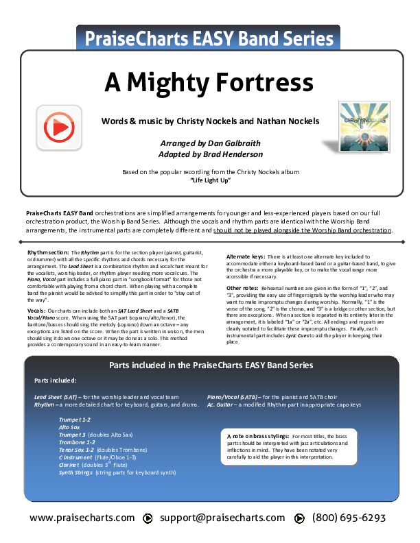 A Mighty Fortress Light Orchestration (Christy Nockels)