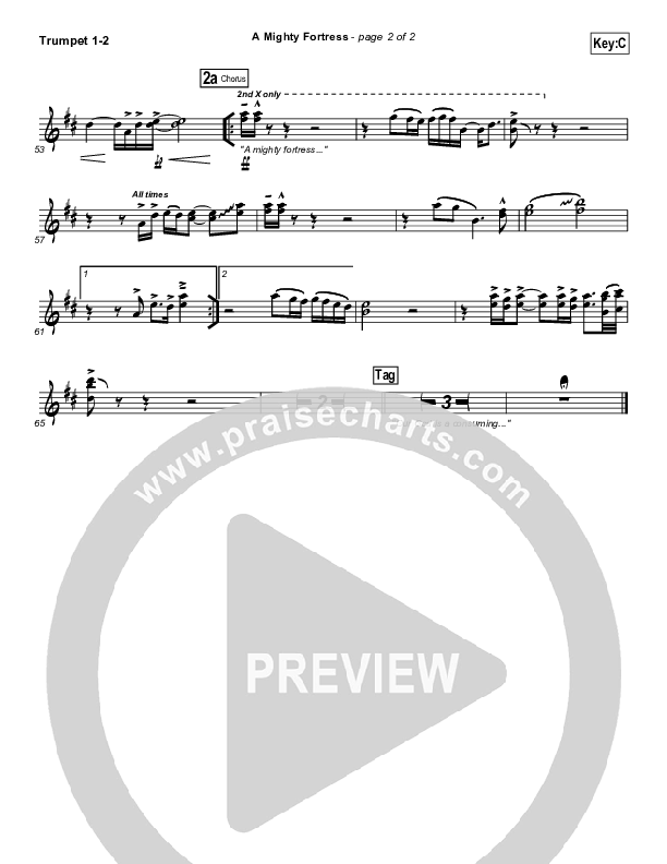 A Mighty Fortress Trumpet 1,2 (Christy Nockels)