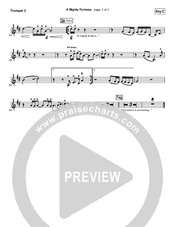 A Mighty Fortress Trumpet 3 (Christy Nockels)