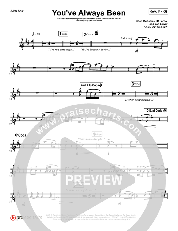 You've Always Been Alto Sax (Unspoken)