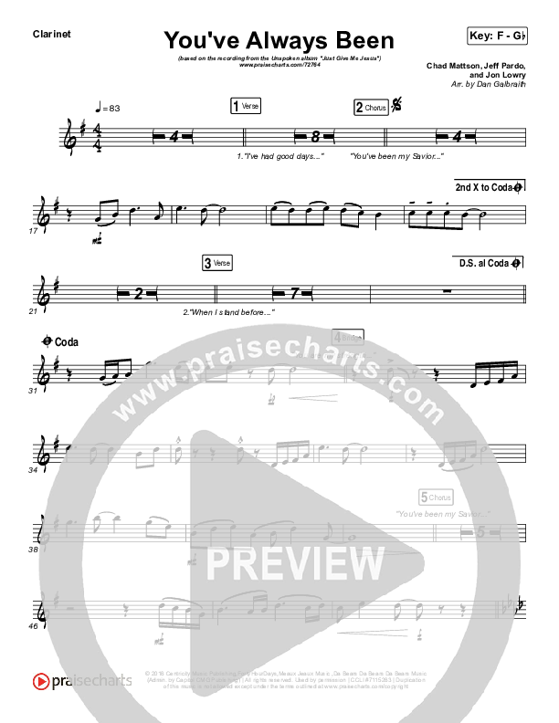 You've Always Been Clarinet (Unspoken)