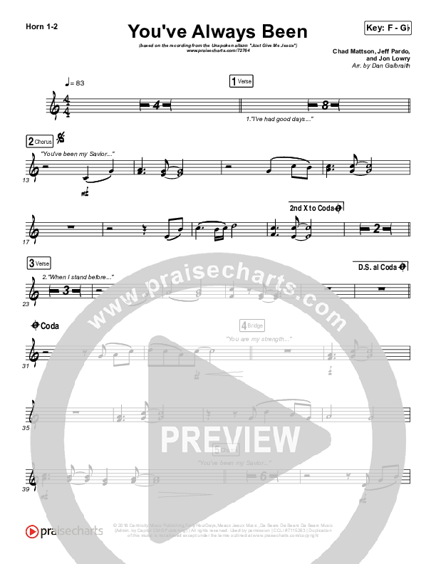 You've Always Been French Horn 1/2 (Unspoken)