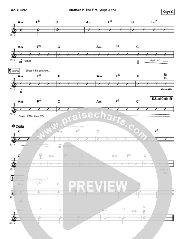 Another In The Fire Acoustic Guitar (Hillsong UNITED)