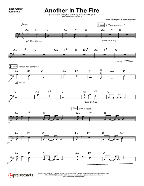 Another In The Fire Bass Guitar (Hillsong UNITED)
