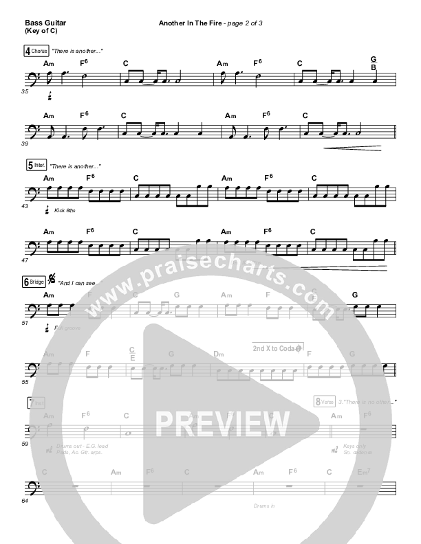 Another In The Fire Bass Guitar (Hillsong UNITED)