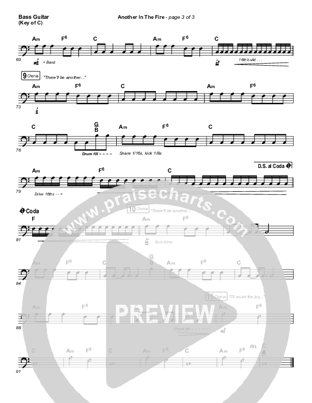 Another In The Fire Bass Guitar (Hillsong UNITED)