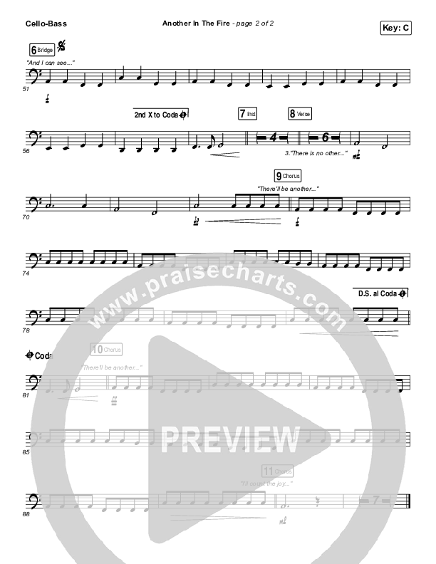 Another In The Fire Cello/Bass (Hillsong UNITED)