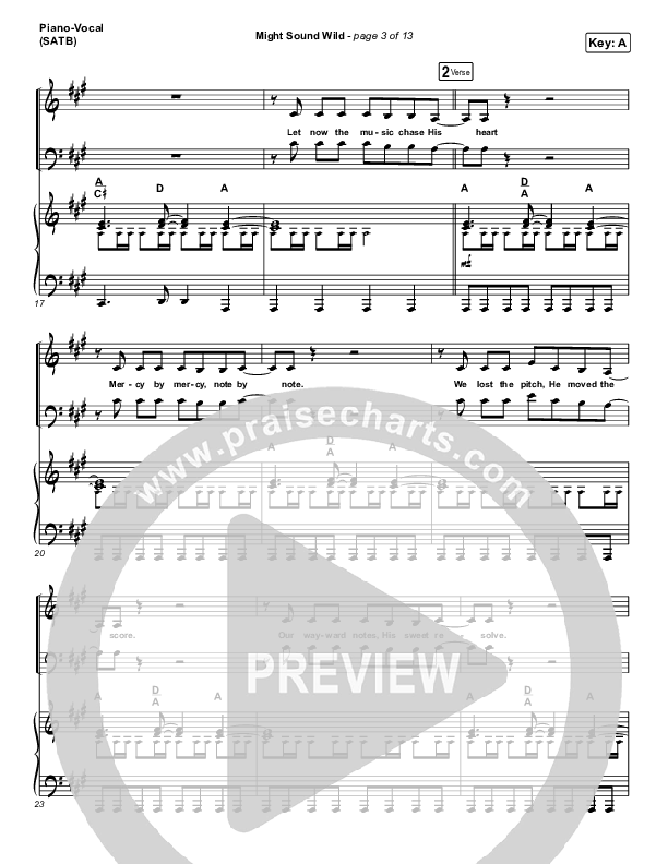 Might Sound Wild Piano/Vocal (SATB) (Hillsong UNITED)