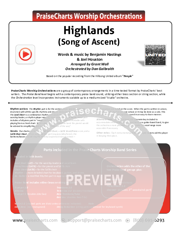 Highlands (Song Of Ascent) Orchestration (Hillsong UNITED)