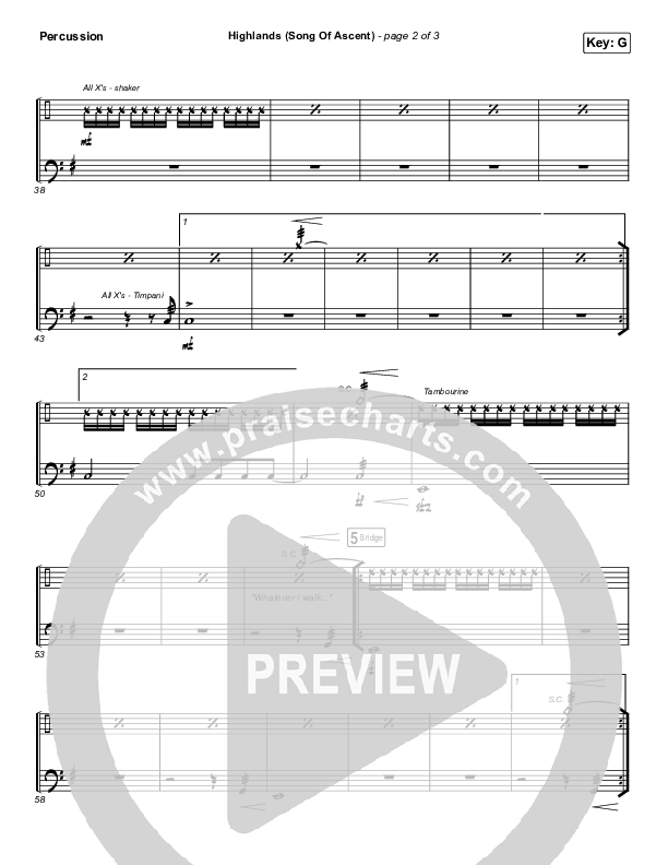 Highlands (Song Of Ascent) Percussion (Hillsong UNITED)