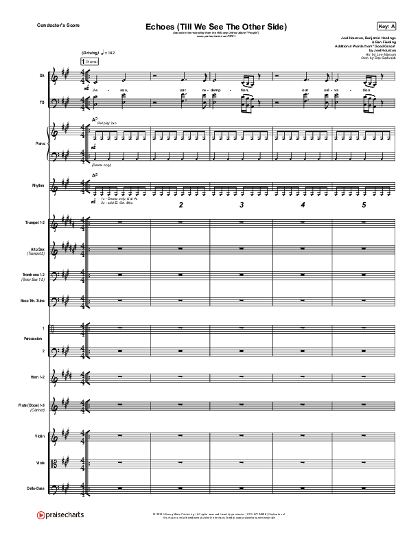 Echoes (Till We See The Other Side) Orchestration (Hillsong UNITED)