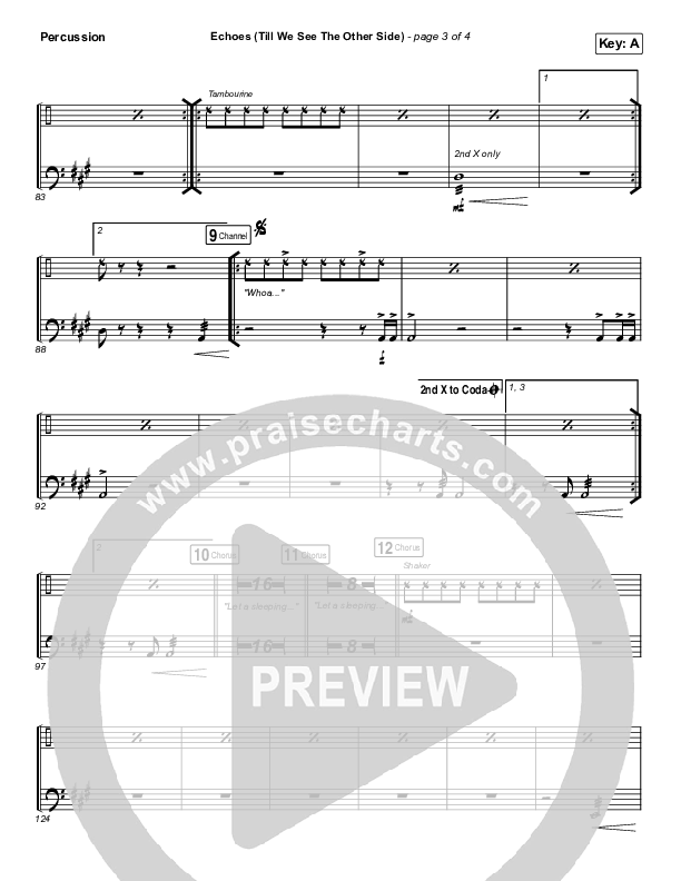 Echoes (Till We See The Other Side) Percussion (Hillsong UNITED)