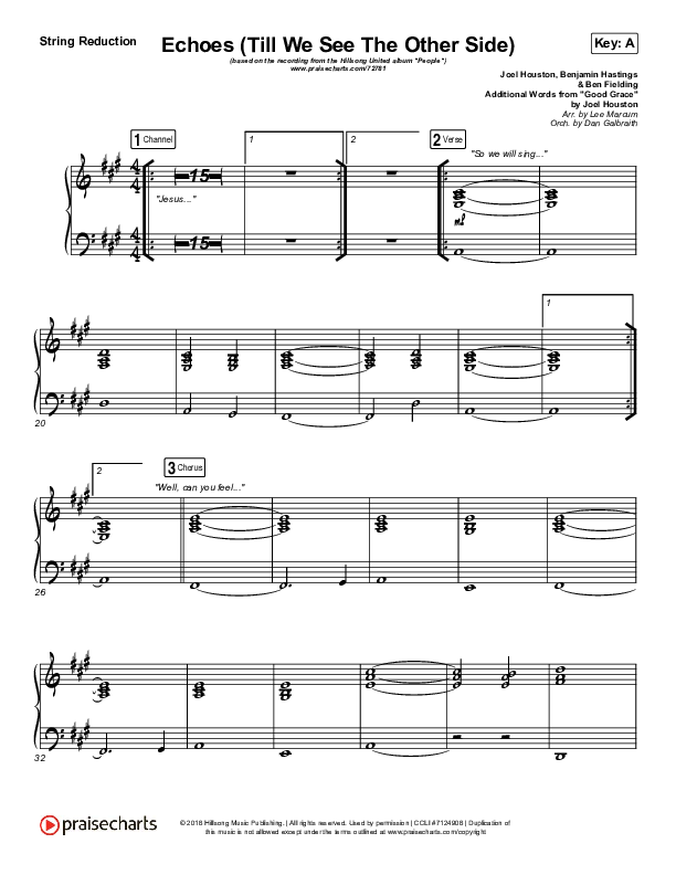 Echoes (Till We See The Other Side) Synth Strings (Hillsong UNITED)