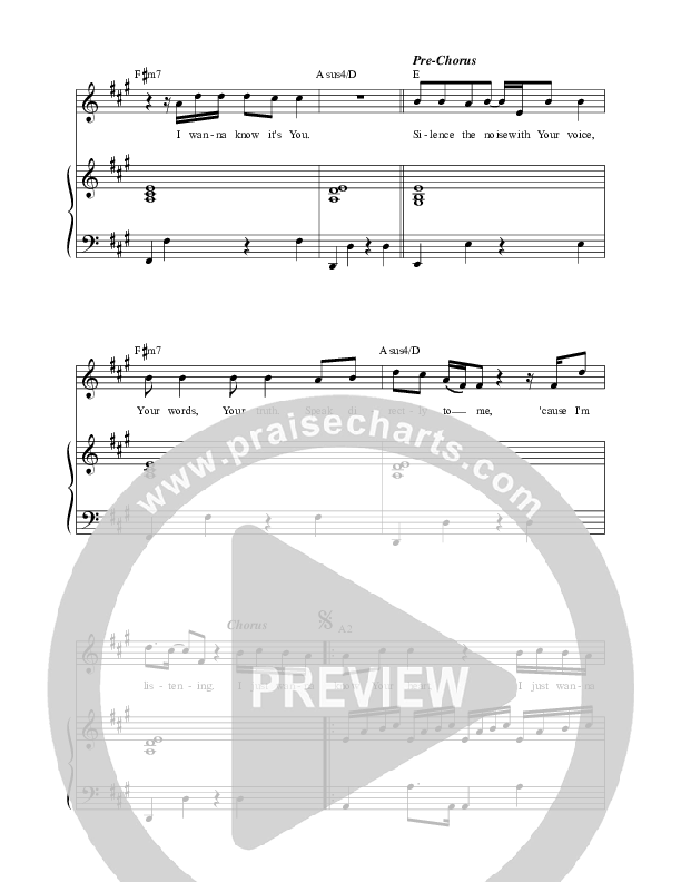 Know Your Heart Lead & Piano (David Leonard)