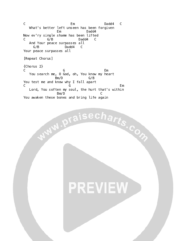 You Know Me Chords & Lyrics (David Leonard)