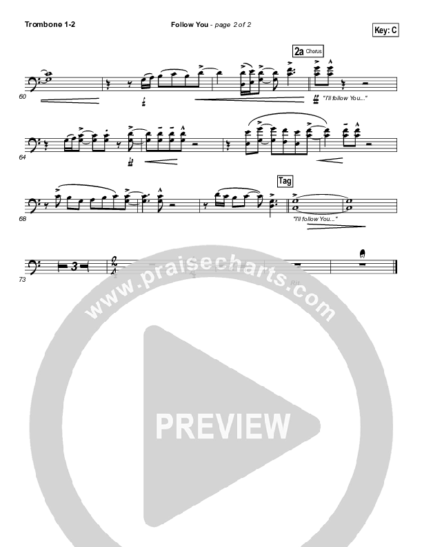 Follow You Trombone 1/2 (Leeland)