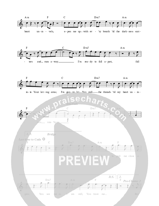 Threads Lead Sheet (David Leonard)