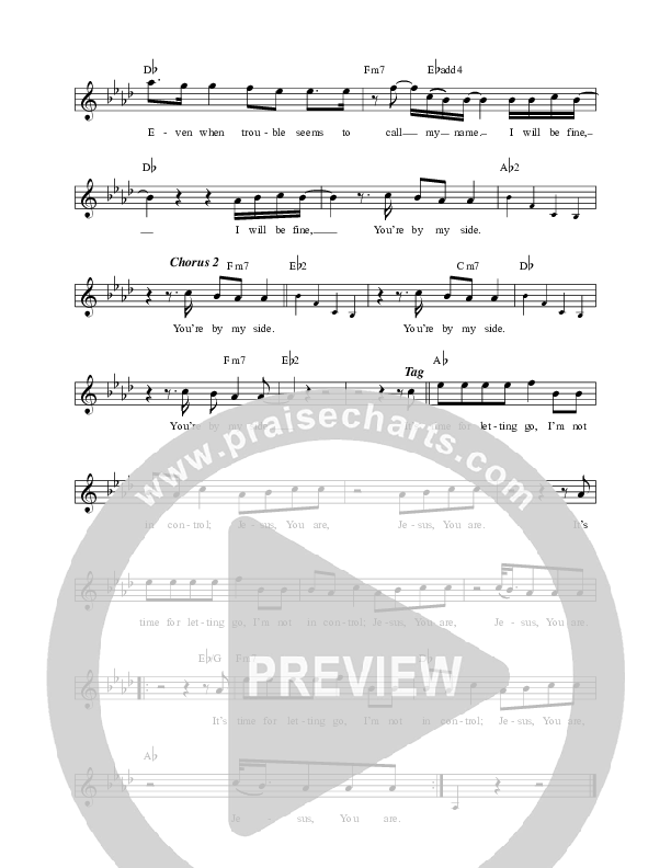 By My Side Lead Sheet (David Leonard)