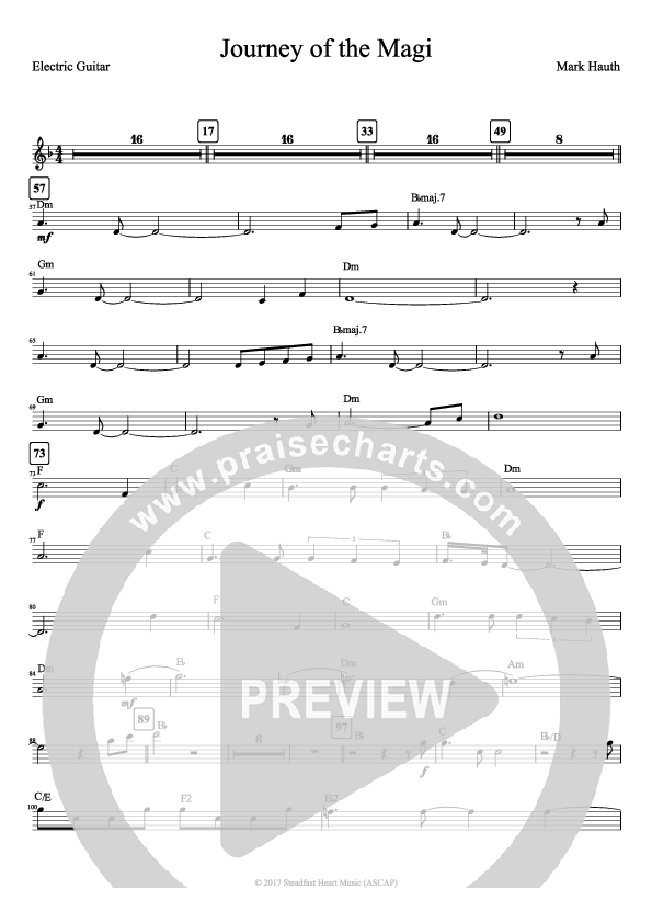 Journey Of The Magi (Instrumental) Electric Guitar (Mark Hauth)