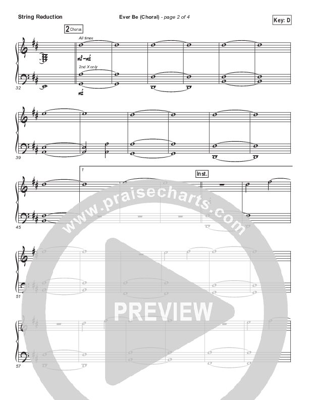 Ever Be (Choral Anthem SATB) Synth Strings (Bethel Music / Arr. Luke Gambill)
