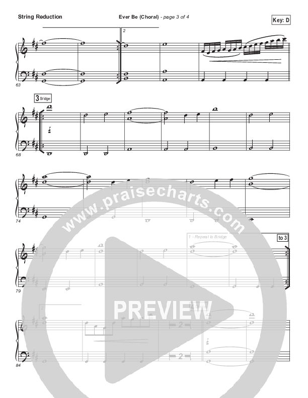 Ever Be (Choral Anthem SATB) Synth Strings (Bethel Music / Arr. Luke Gambill)