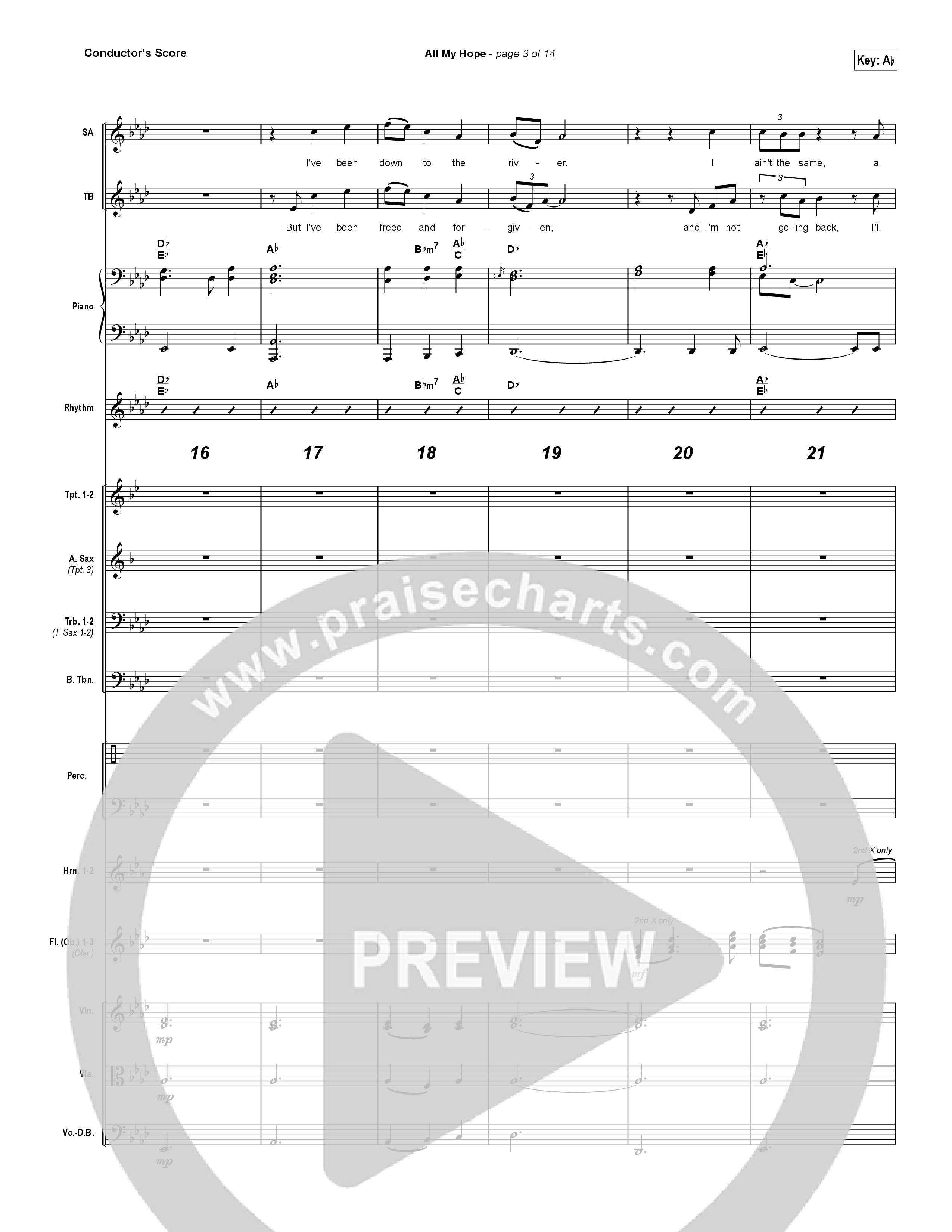 All My Hope (Choral Anthem SATB) Conductor's Score (Crowder / Arr. Luke Gambill)