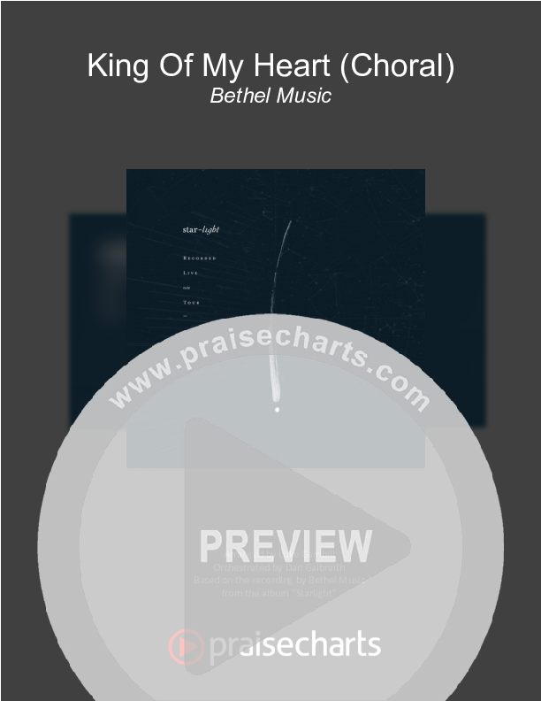 King Of My Heart (Choral Anthem SATB) Orchestration (Bethel Music / Arr. Luke Gambill)