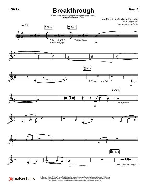 Breakthrough (Live) Brass Pack (Red Rocks Worship)