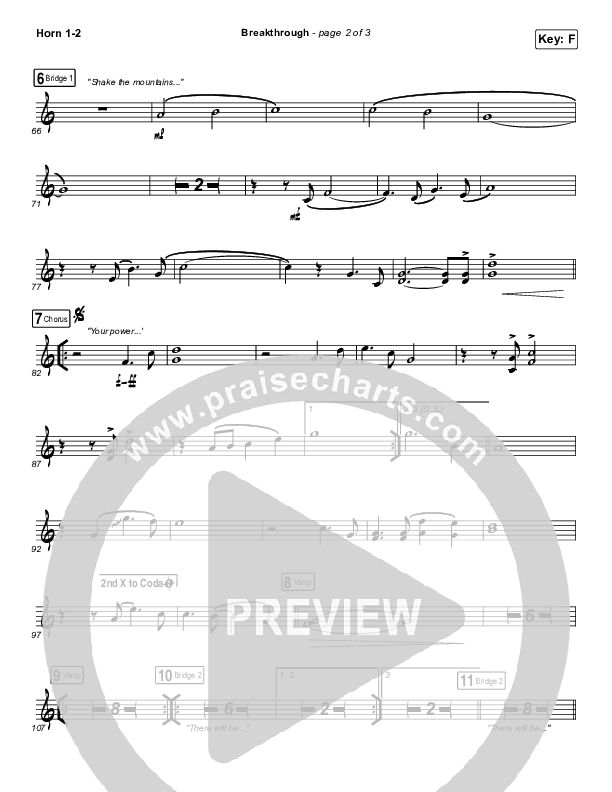 Breakthrough (Live) Brass Pack (Red Rocks Worship)