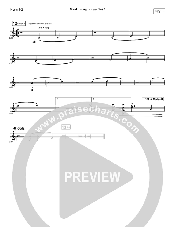 Breakthrough (Live) Brass Pack (Red Rocks Worship)