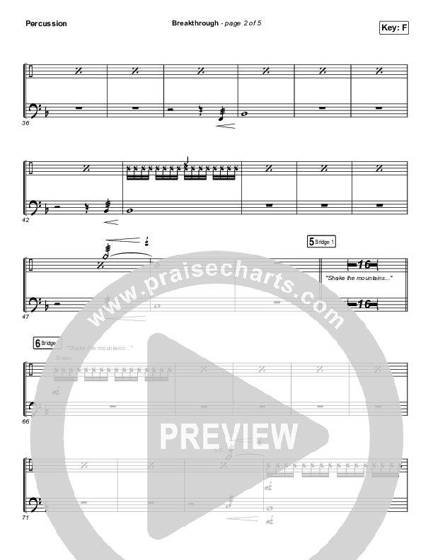 Breakthrough (Live) Percussion (Red Rocks Worship)