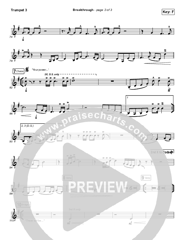 Breakthrough (Live) Trumpet 3 (Red Rocks Worship)