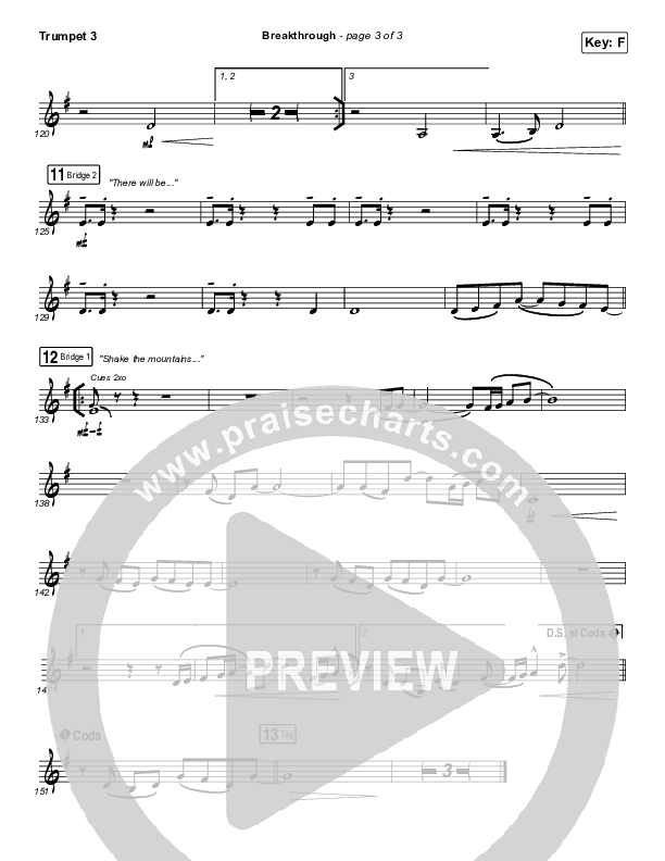 Breakthrough (Live) Trumpet 3 (Red Rocks Worship)