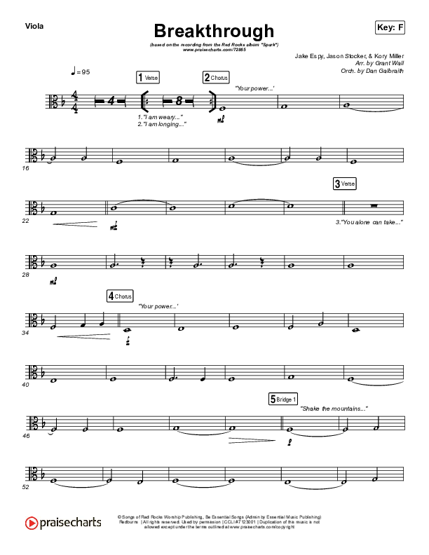 Breakthrough (Live) Viola (Red Rocks Worship)