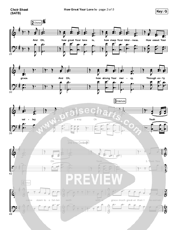 How Great Your Love Is Choir Vocals (SATB) (Red Rocks Worship)